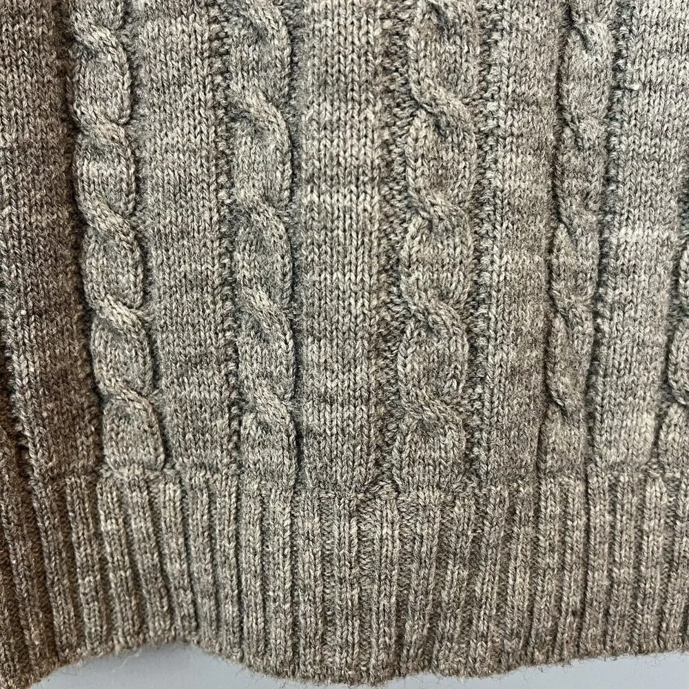 Mens Vintage Gray Cardigan Sweater Jantzen Country Squire Size Large Grandpa